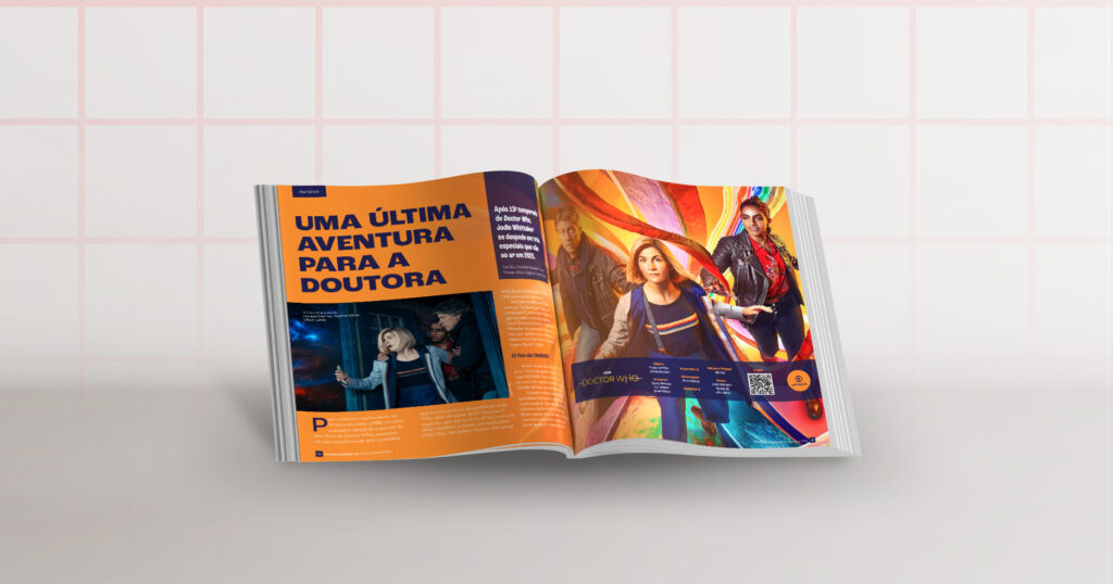 Revista Episódio - Dupla de páginas (Doctor Who)